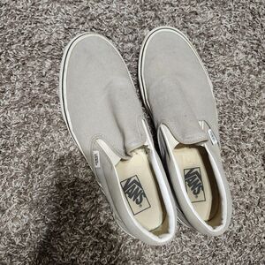 Vans Women's Gray Slip-On Shoes